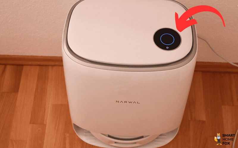 Der Touchscreen des Narwal Freo X Ultra ist zu sehen.